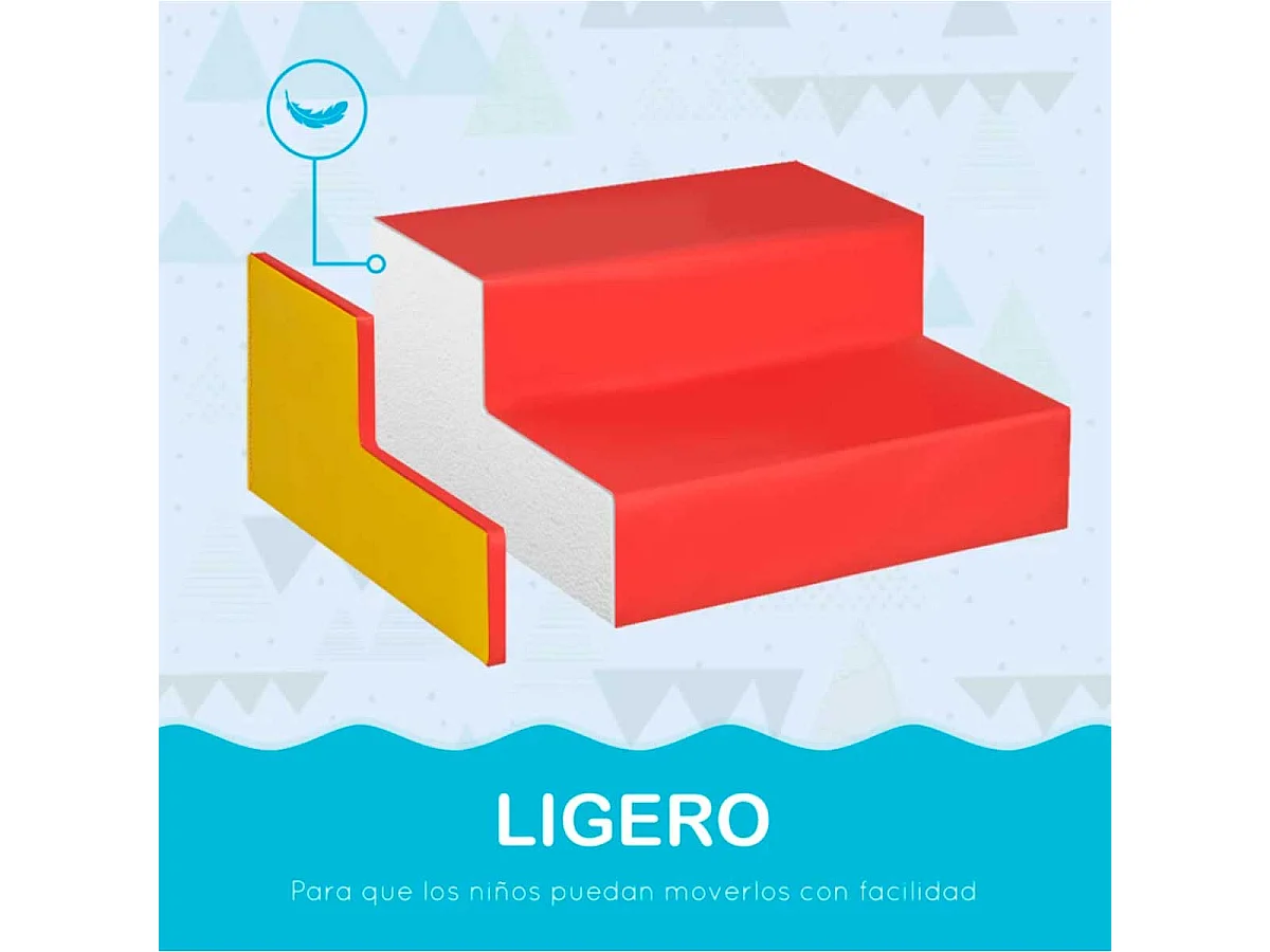 Bloques de espuma multicolor 150x100x24 cm HOMCOM