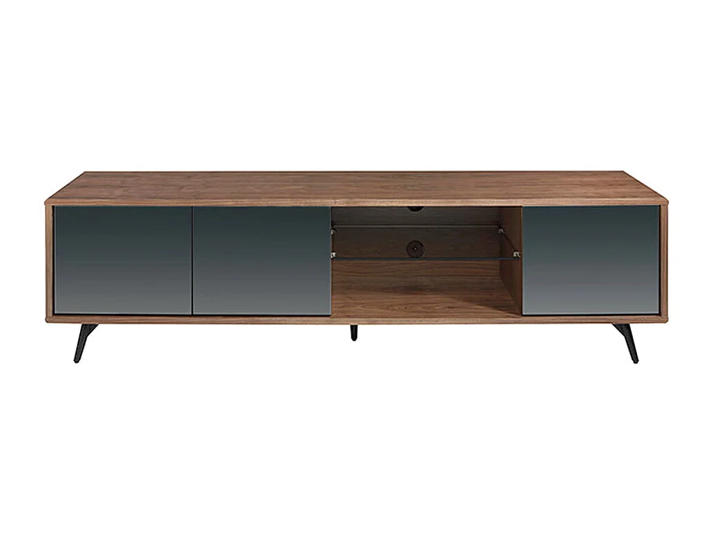 TV-Ständer in Nussbaum und Schwarz  3223 ANGEL CERDA