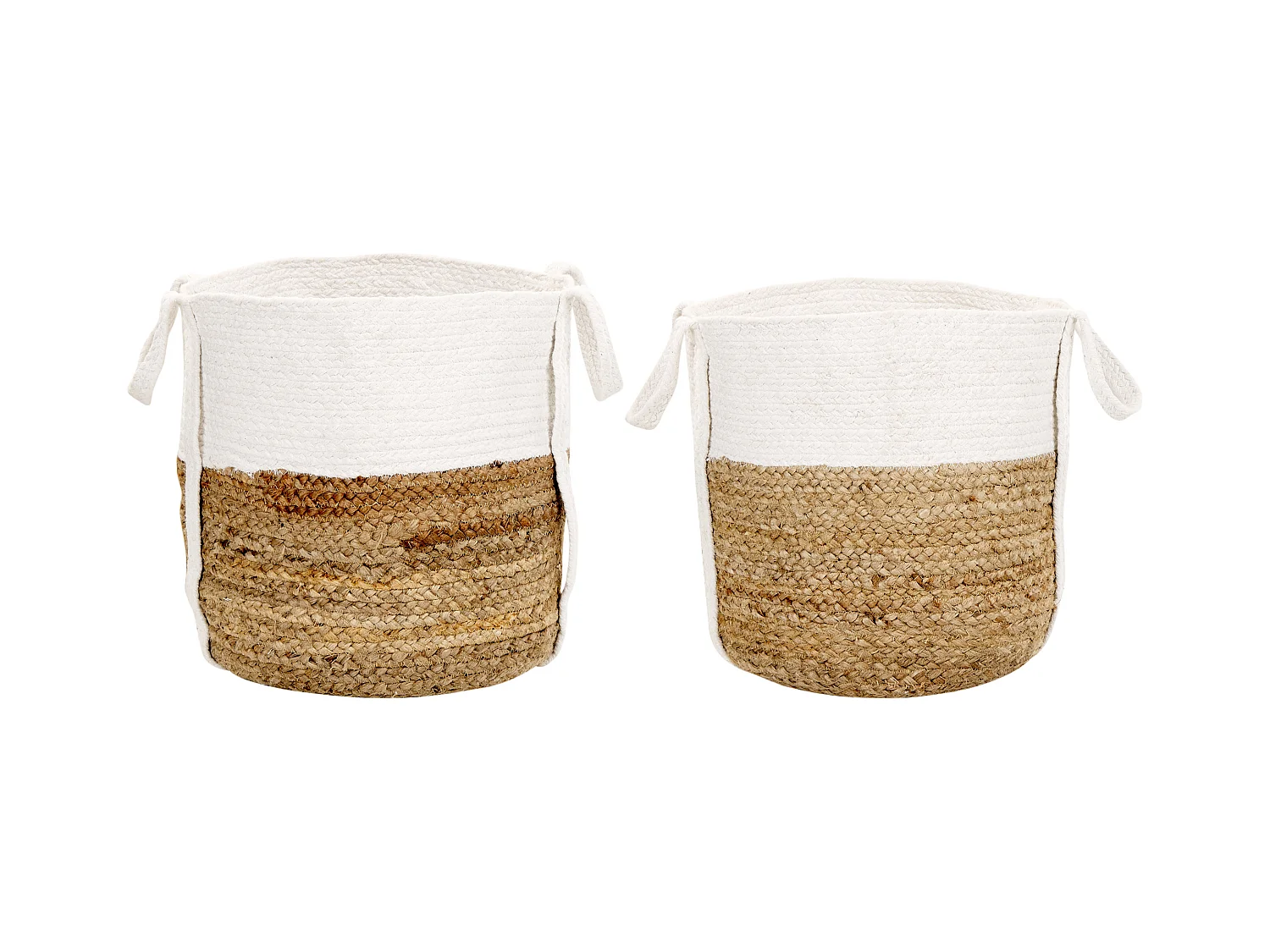 Lot de 2 paniers BELLPAT Jute Naturel