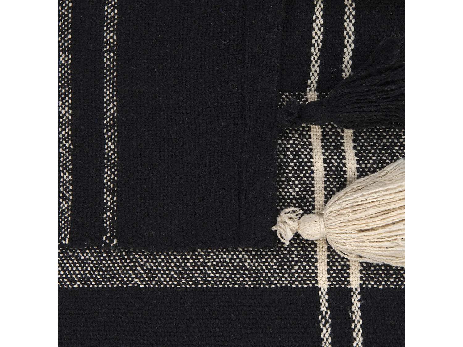 Plaid KULAC Katoen 130 x 170 cm Zwart