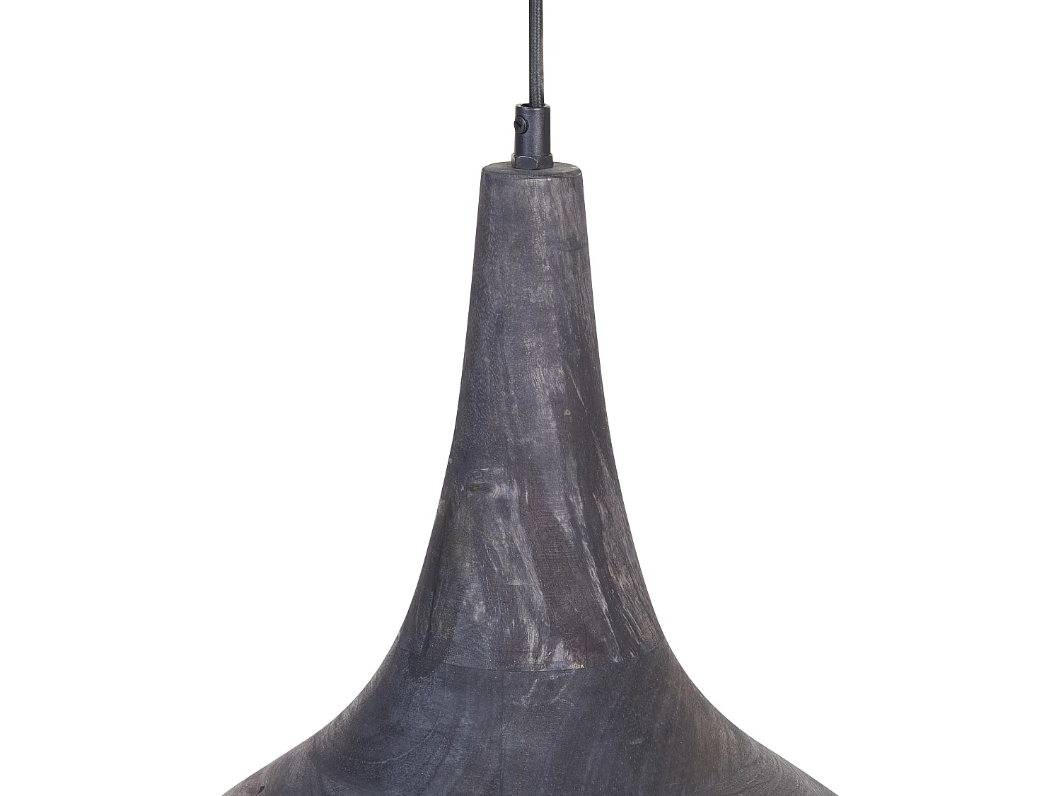 Lampe suspension BAGMATI Bois de manguier Noir