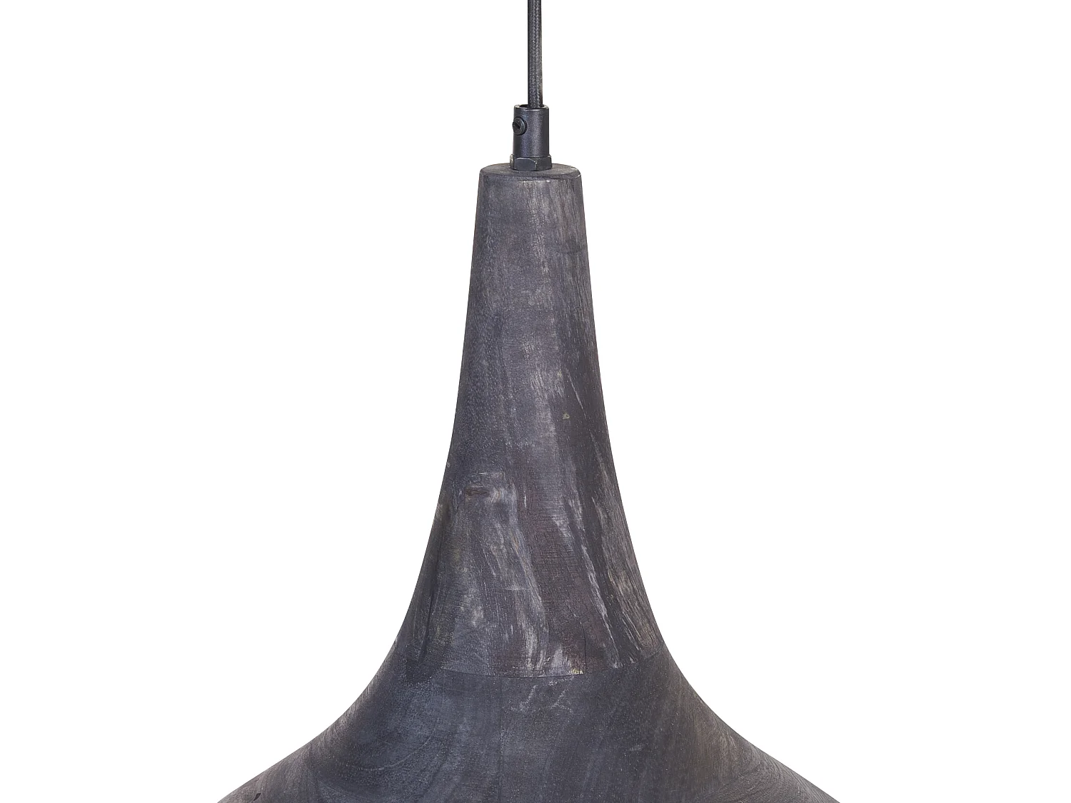 Lampe suspension BAGMATI Bois de manguier Noir