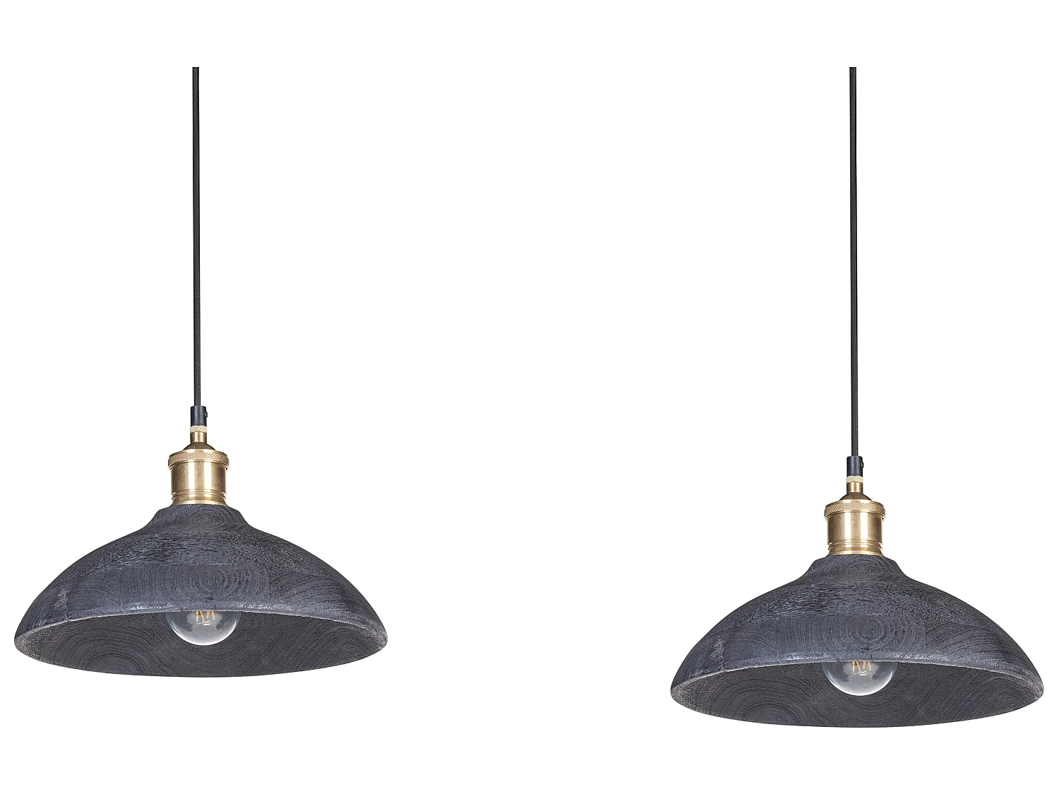 Lampa wisząca CHEYYAR Drewno Czarny