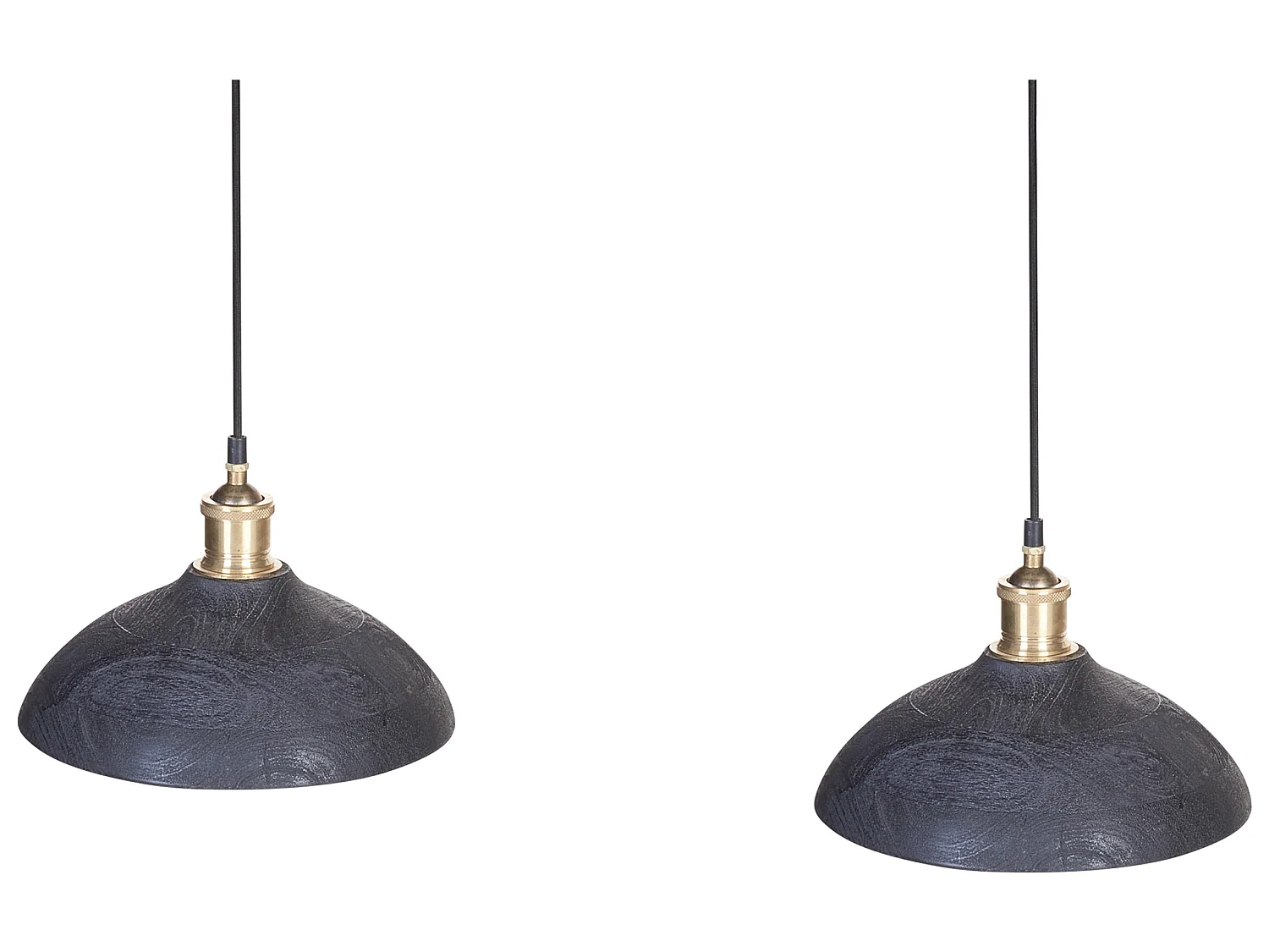 Lampa wisząca CHEYYAR Drewno Czarny