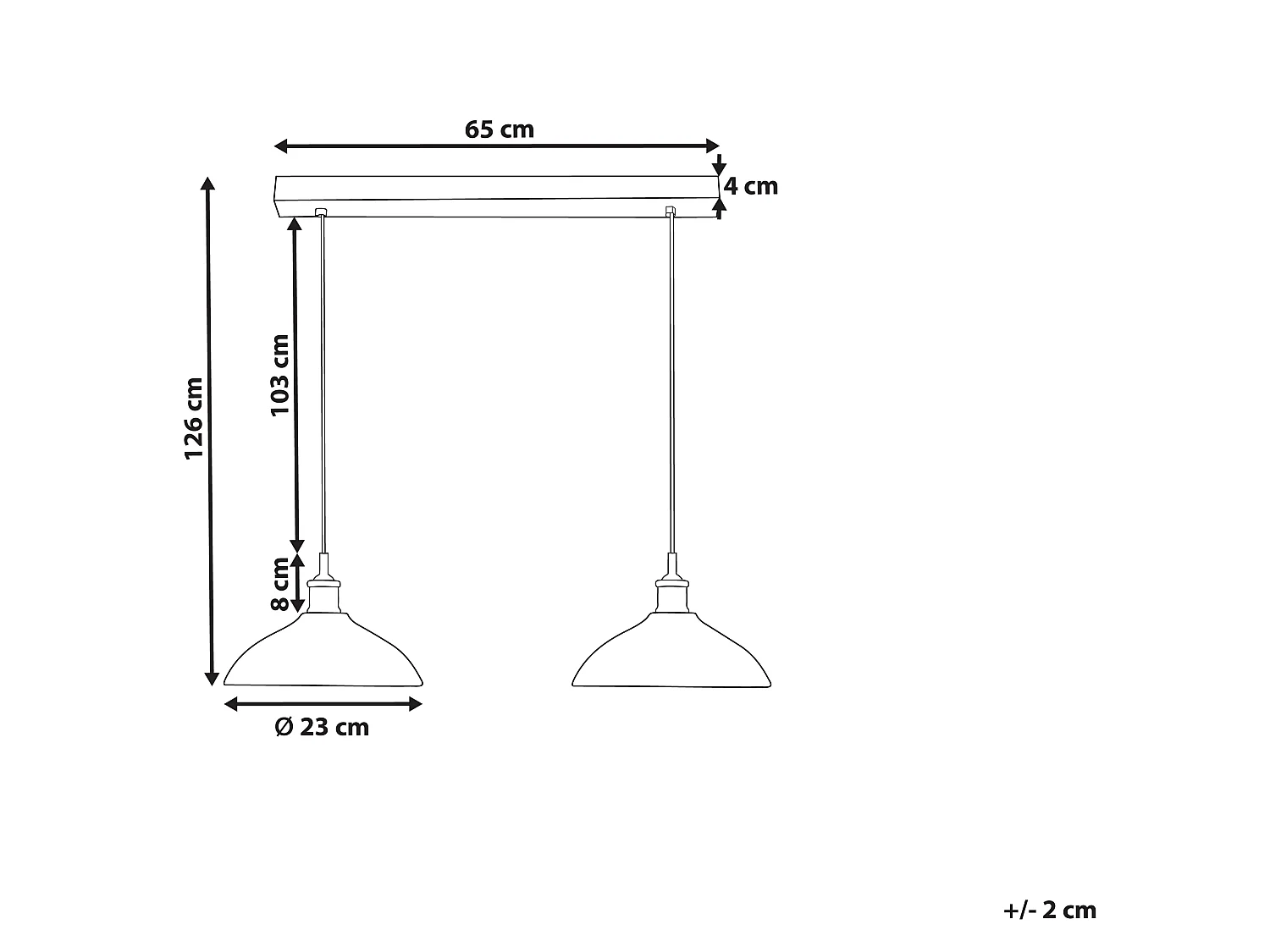 Lampe suspension CHEYYAR Bois de manguier Noir