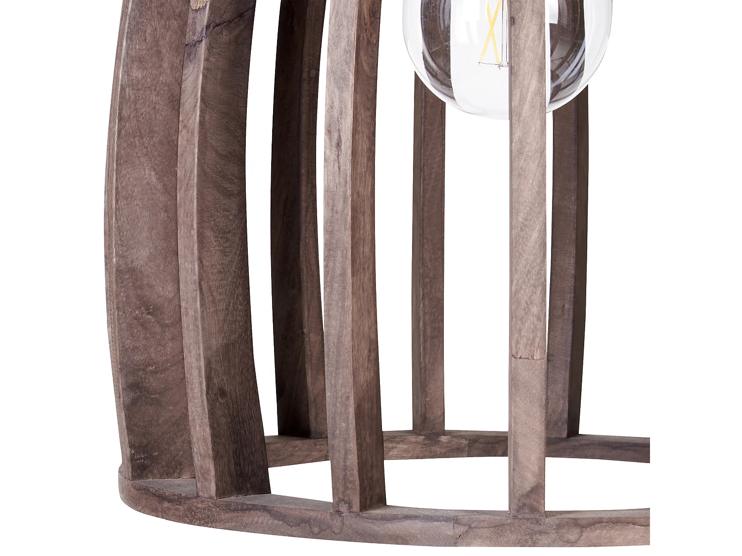 Lampe suspension MANAIR Bois de manguier Marron foncé