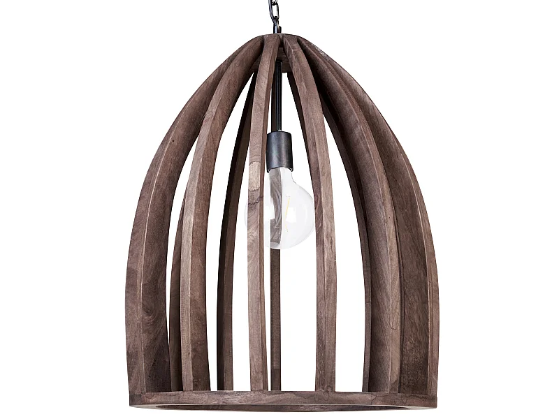 Lampe suspension MANAIR Bois de manguier Marron foncé