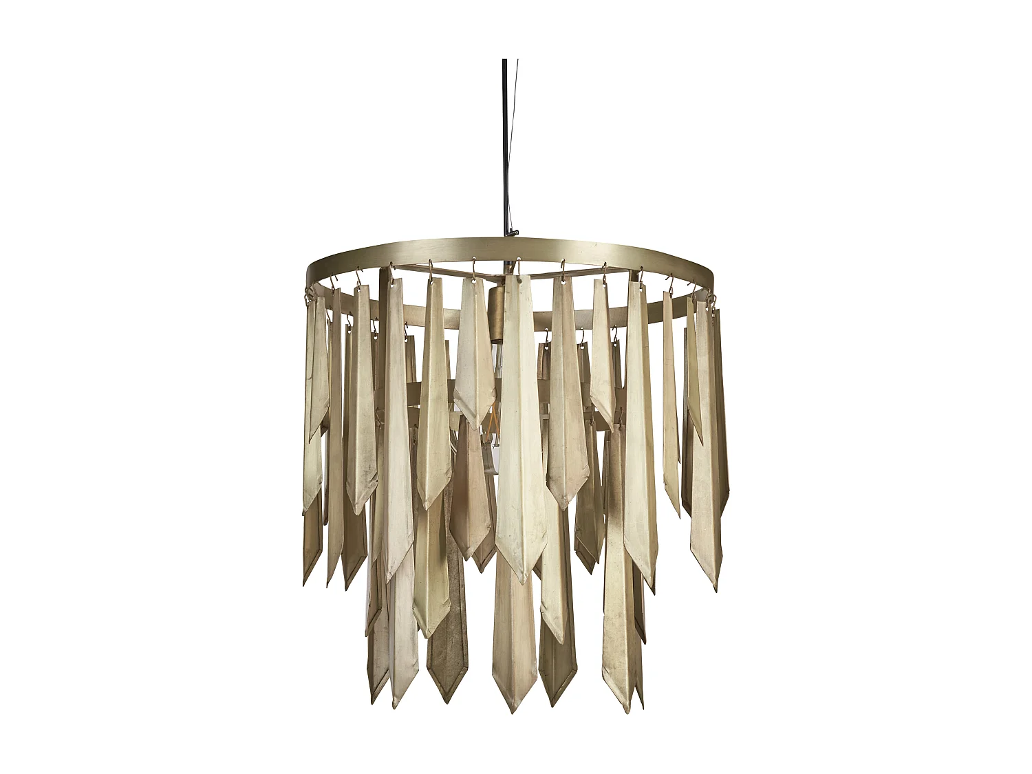 Hängeleuchte Metall messing Antik-Optik 1-flammig handgemacht Retro Chambal