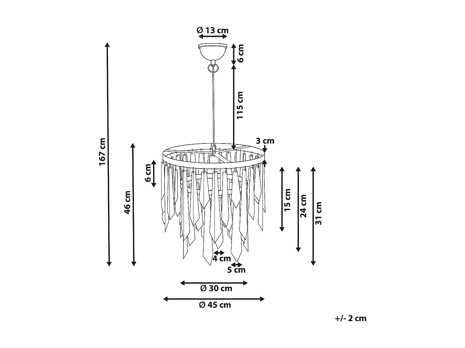 Lustre CHAMBAL Métal Laiton