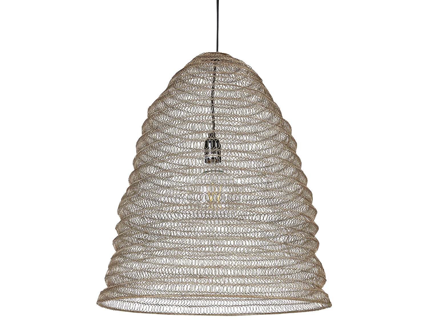 Lampe suspension PALAR Métal Laiton