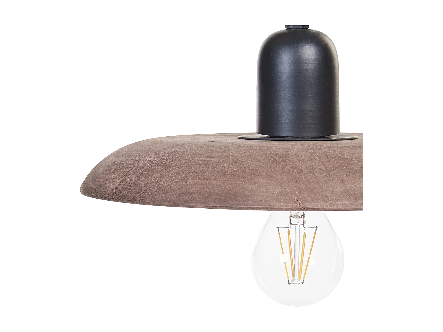 Lampa wisząca MANJEERA Drewno Ciemnobrązowy