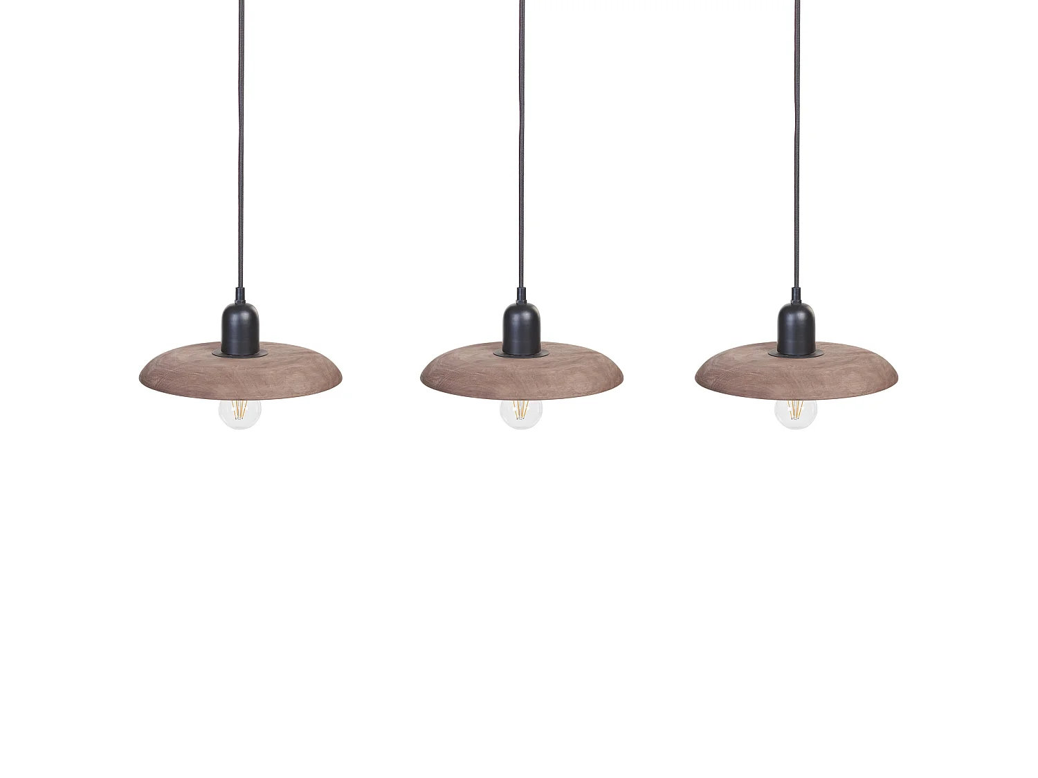 Lampe suspension MANJEERA Bois de manguier Marron foncé