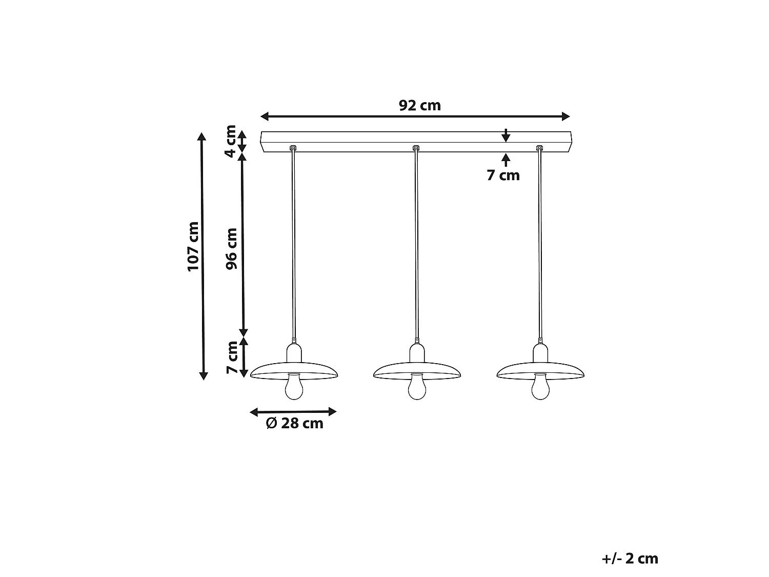 Lampe suspension MANJEERA Bois de manguier Marron foncé