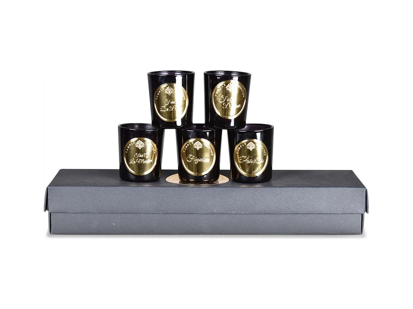 Coffret de 5 bougies parfumées Essentiels