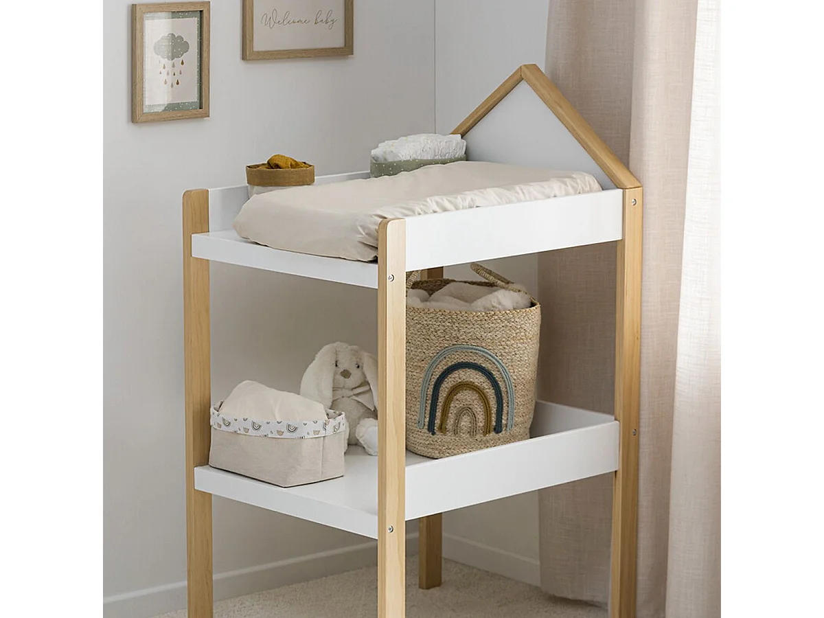 Cambiador MDF blanco 117 x 75 x 55 cm