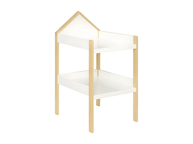 Table à Langer pour Bébé "Scandinave" 117cm Blanc