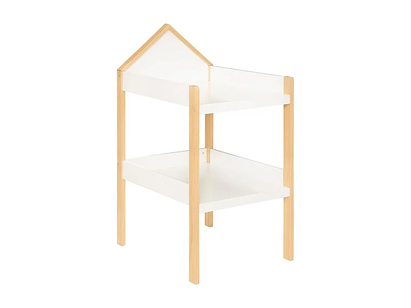 Table à Langer pour Bébé "Scandinave" 117cm Blanc