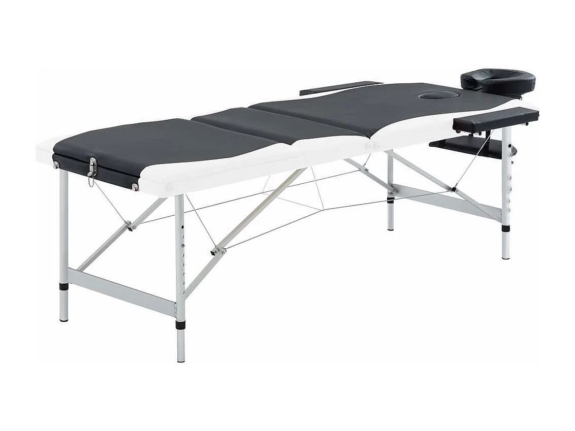 Table de massage pliable blanche 191 x 70 x 59 cm 02_0001822