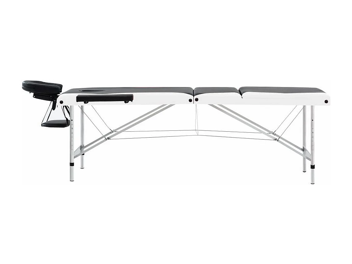 Table de massage pliable blanche 191 x 70 x 59 cm 02_0001822