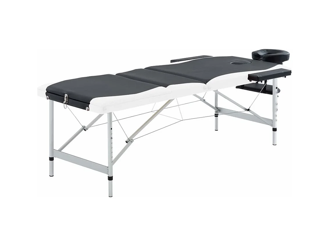 Table de massage pliable blanche 191 x 70 x 59 cm 02_0001822