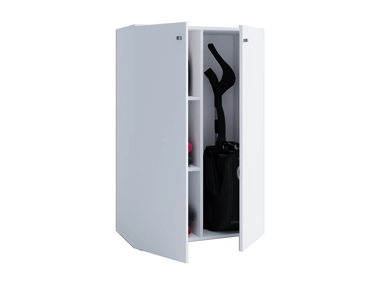 Lona Mini Armoire universelle, armoire de nettoyage, 2 portes, blanc.