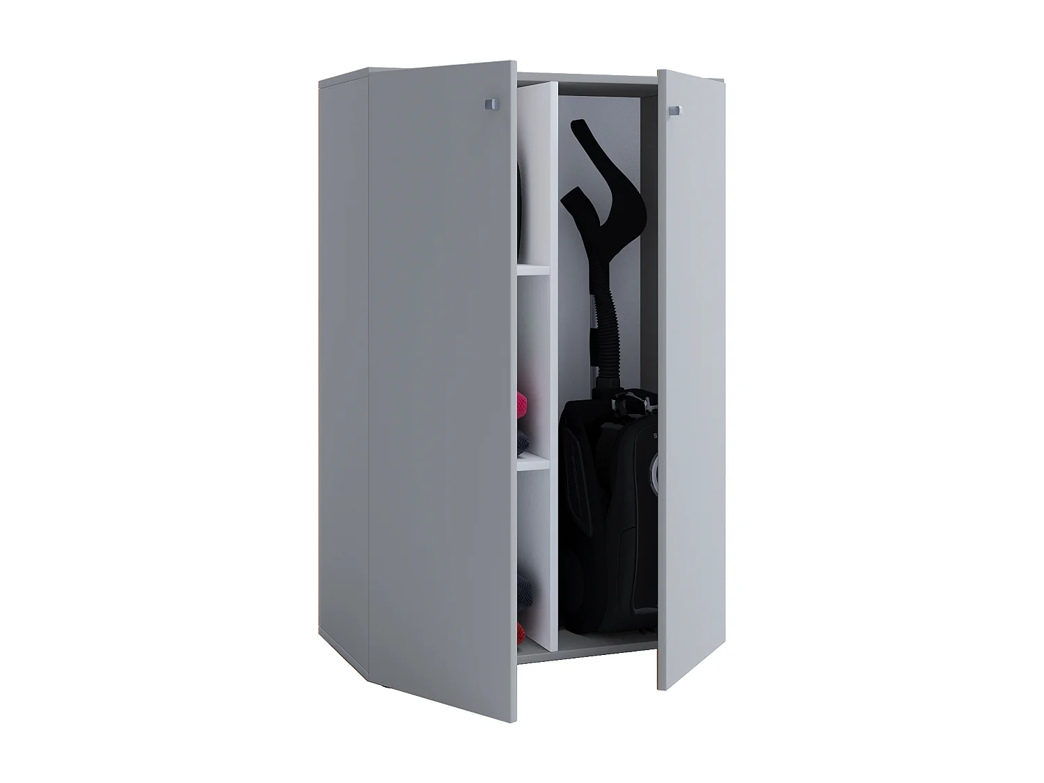 Multi-purpose cabinets Lona Gray W. 70 x H. 111 x D. 38 cm