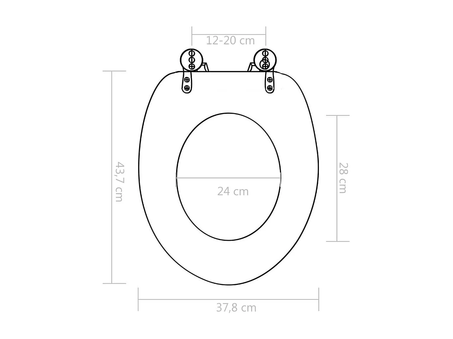 Lot de 2 pièces effet bois 43.7 x 37.8 x 5 cm 02_0002968