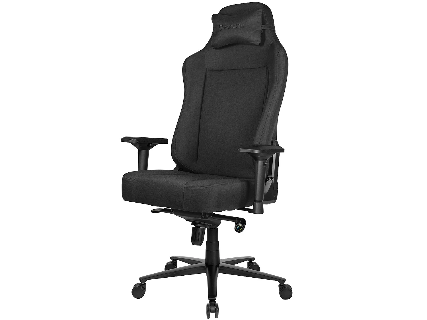 Paracon Supreme Fauteuil de gamer avec coussin cervical, noir.