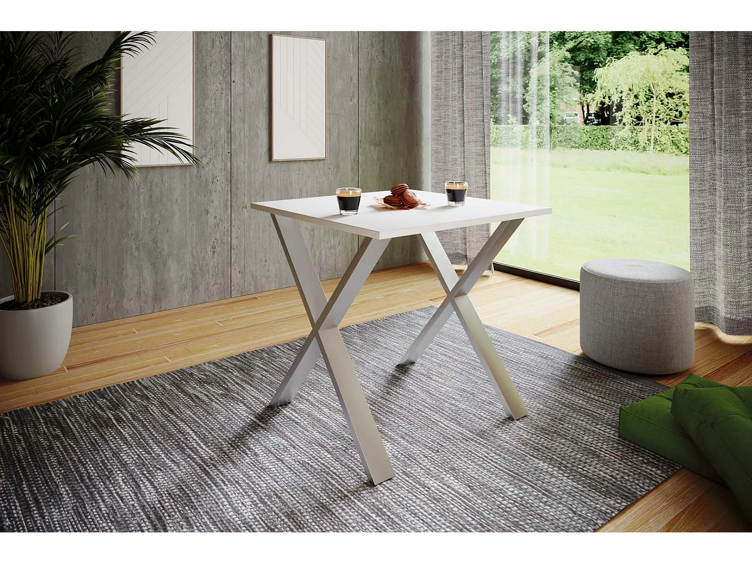 Premium Holz Esstisch Küchentisch Xona X 80x50