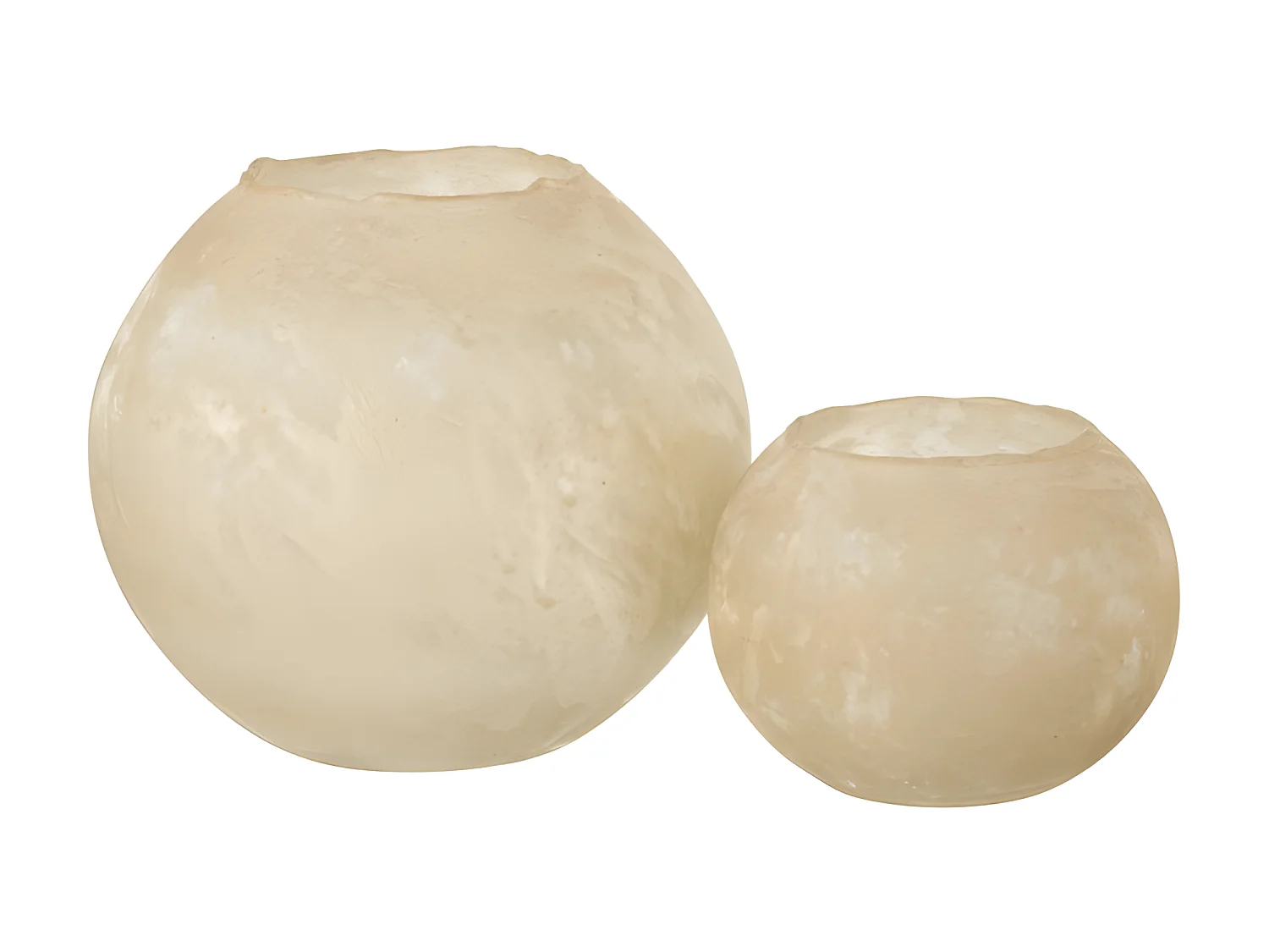 Jarrón soda redondo cristal oro Alt. 22 cm