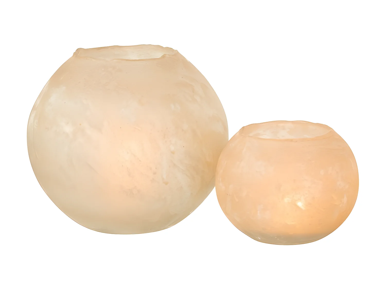 Jarrón soda redondo cristal oro Alt. 22 cm