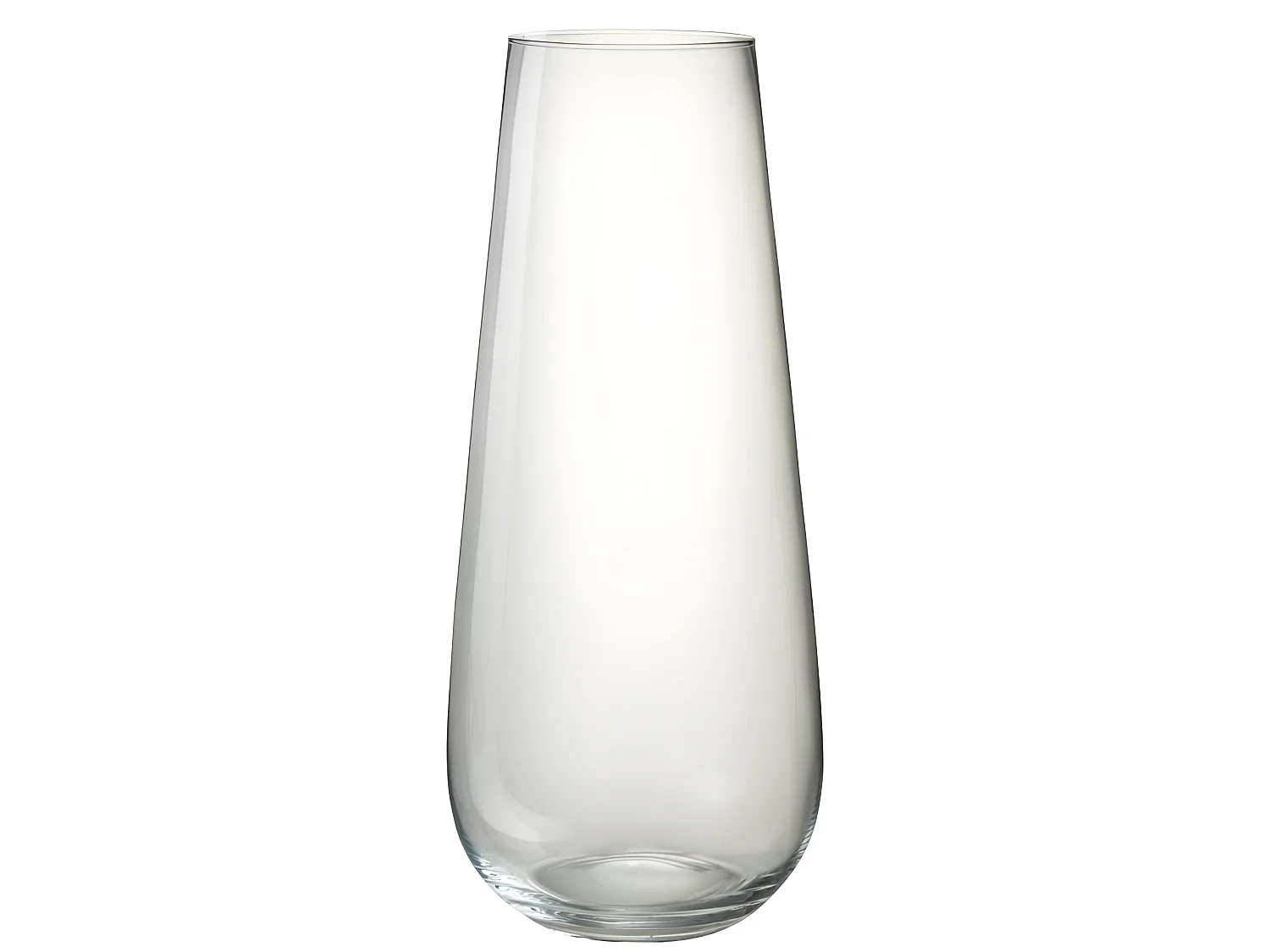 Vase en verre transparent 25x25x60 cm
