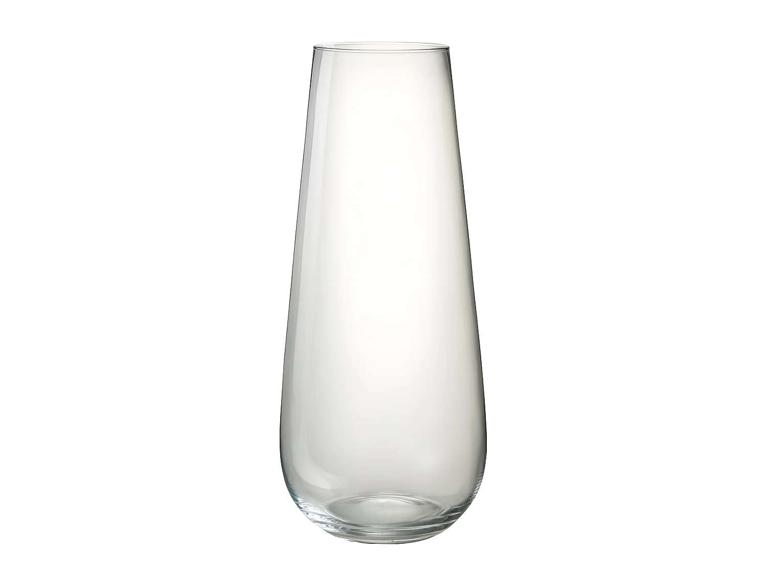 Vaso in vetro trasparente 25x25x60 cm