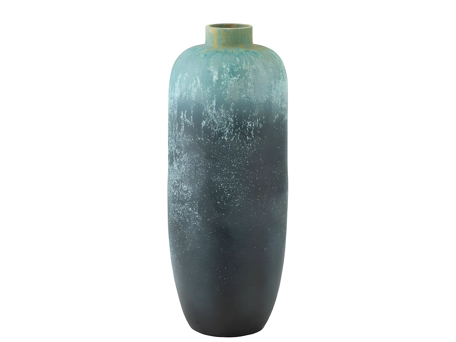 Vase Design en Céramique "Vintage" 93cm Bleu