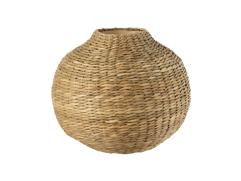 Vase Design en Bambou "Zostère" 28cm Naturel