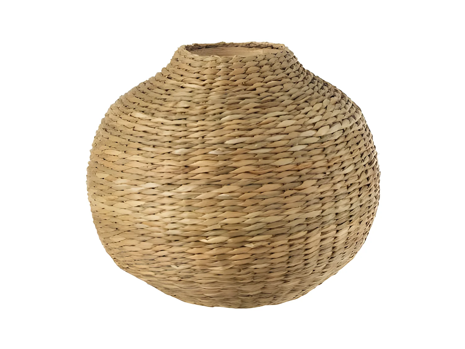 Vase Design en Bambou "Zostère" 28cm Naturel