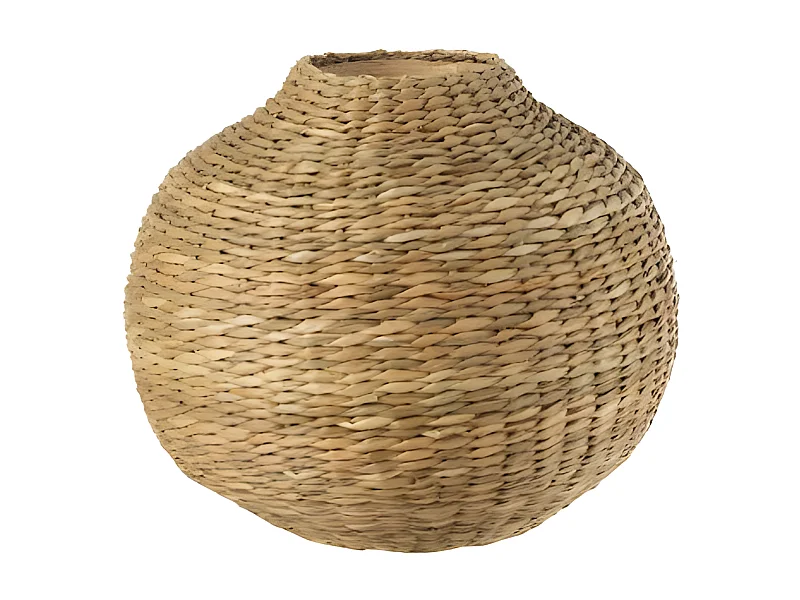 Vase Design en Bambou "Zostère" 28cm Naturel