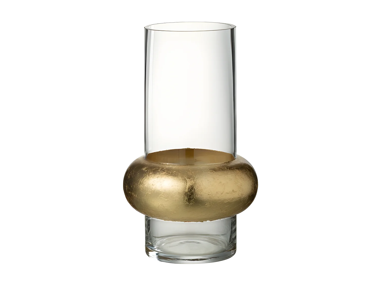 Vase Déco "Bague Cylindrique" 25cm Transparent