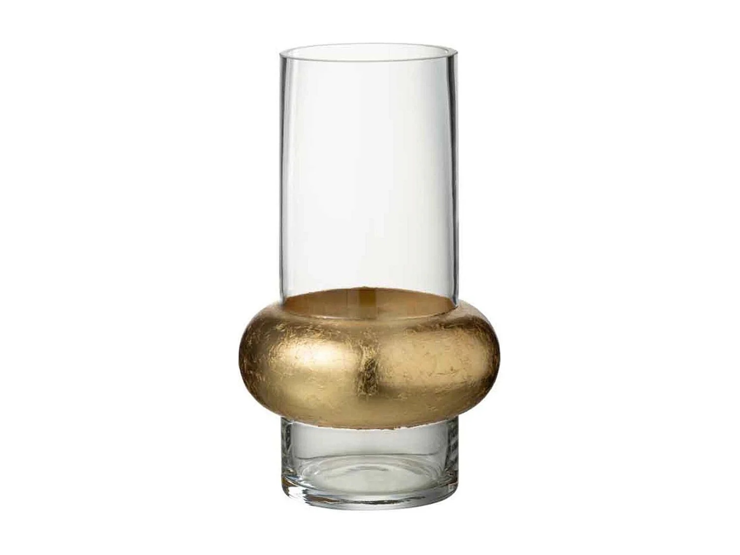 Vase Déco "Bague Cylindrique" 25cm Transparent