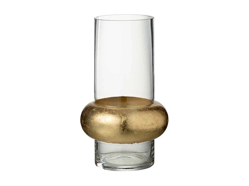 Vase Déco "Bague Cylindrique" 25cm Transparent