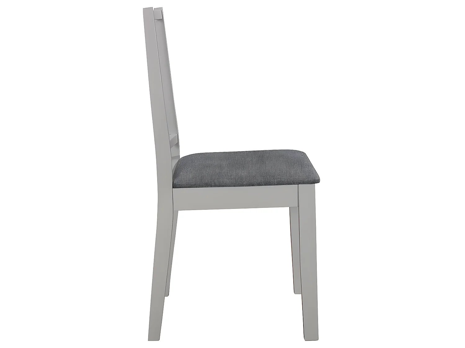 Lot de 4 chaises de salle à manger cuisineà dîner avec coussins gris bois solide CDS022102