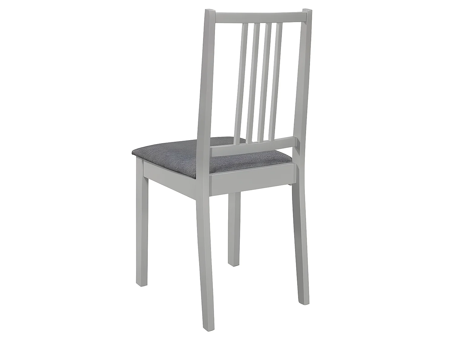 Lot de 4 chaises de salle à manger cuisineà dîner avec coussins gris bois solide CDS022102