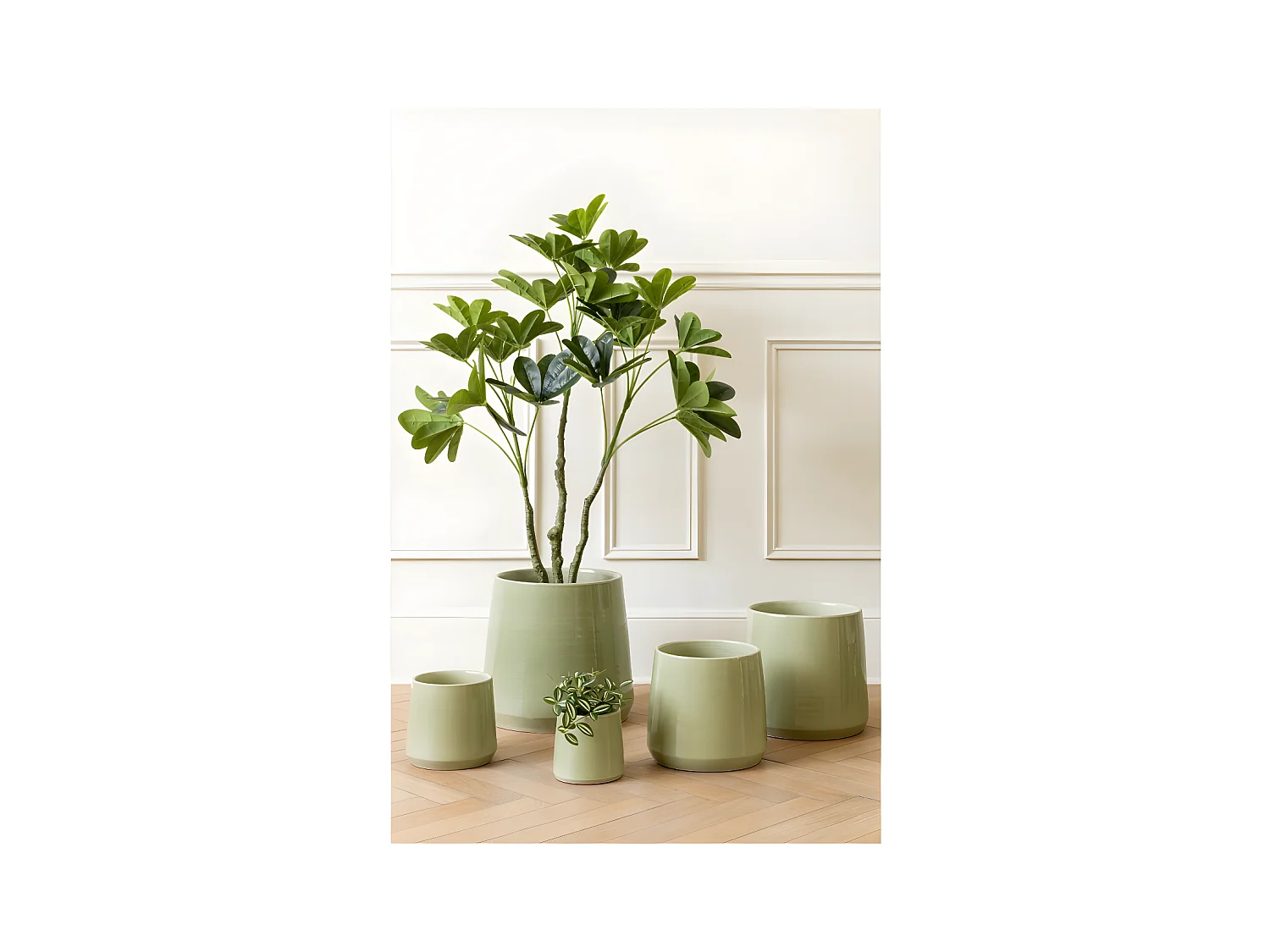 Plante Artificielle en Pot "Pachira" 110cm Vert