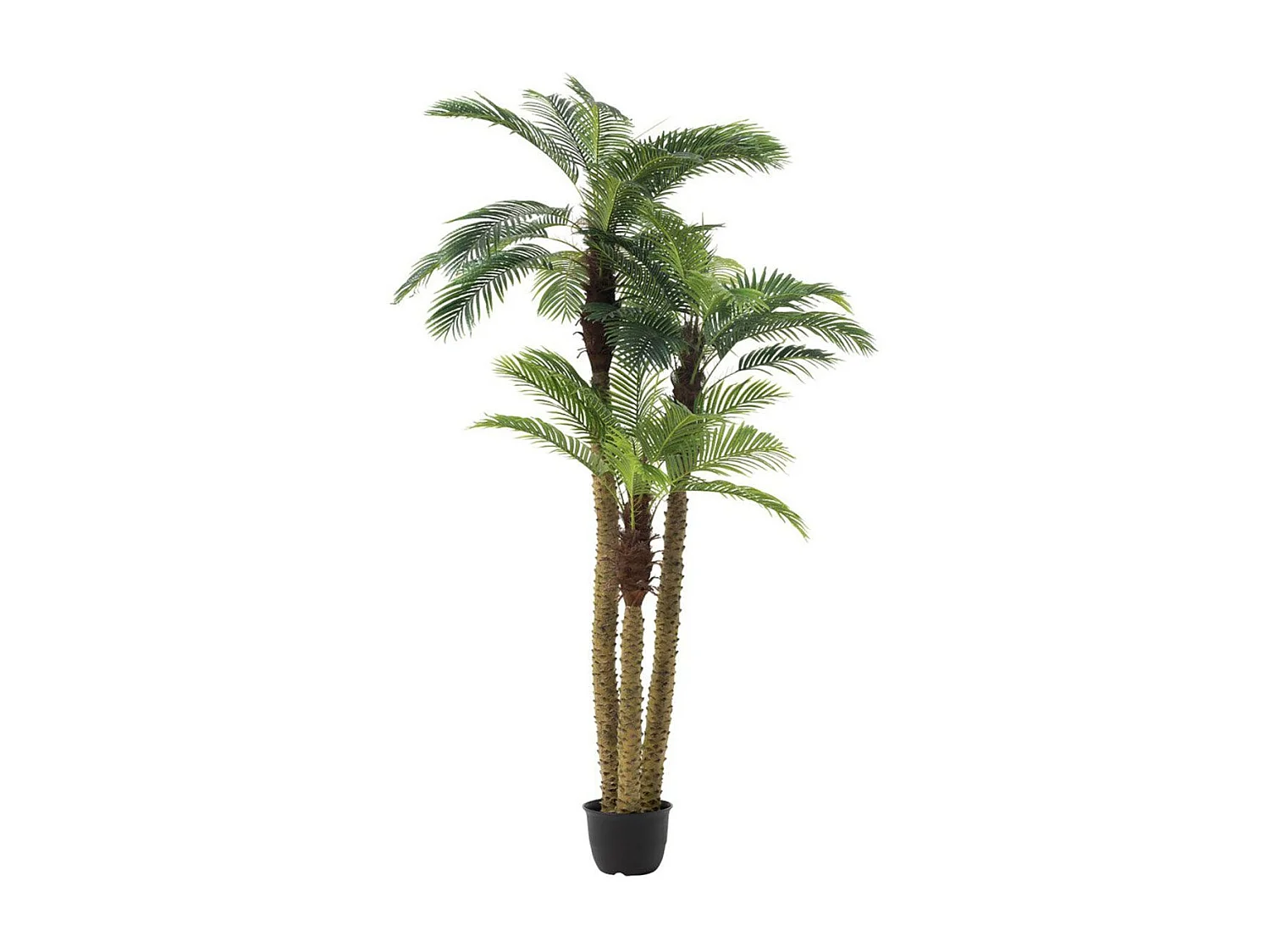 Plante Artificielle en Pot "3 Palmiers" 300cm Vert