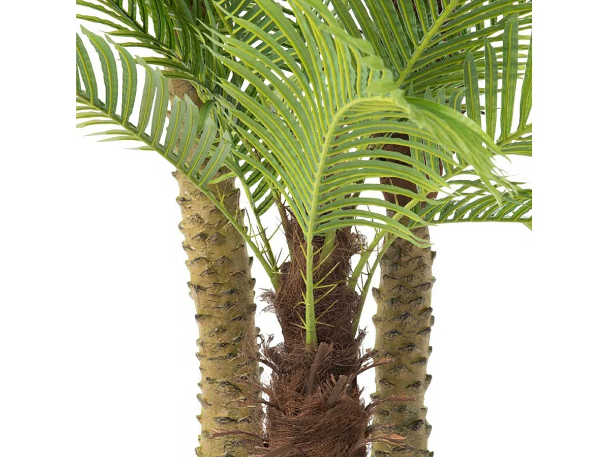 Plante Artificielle en Pot "3 Palmiers" 300cm Vert