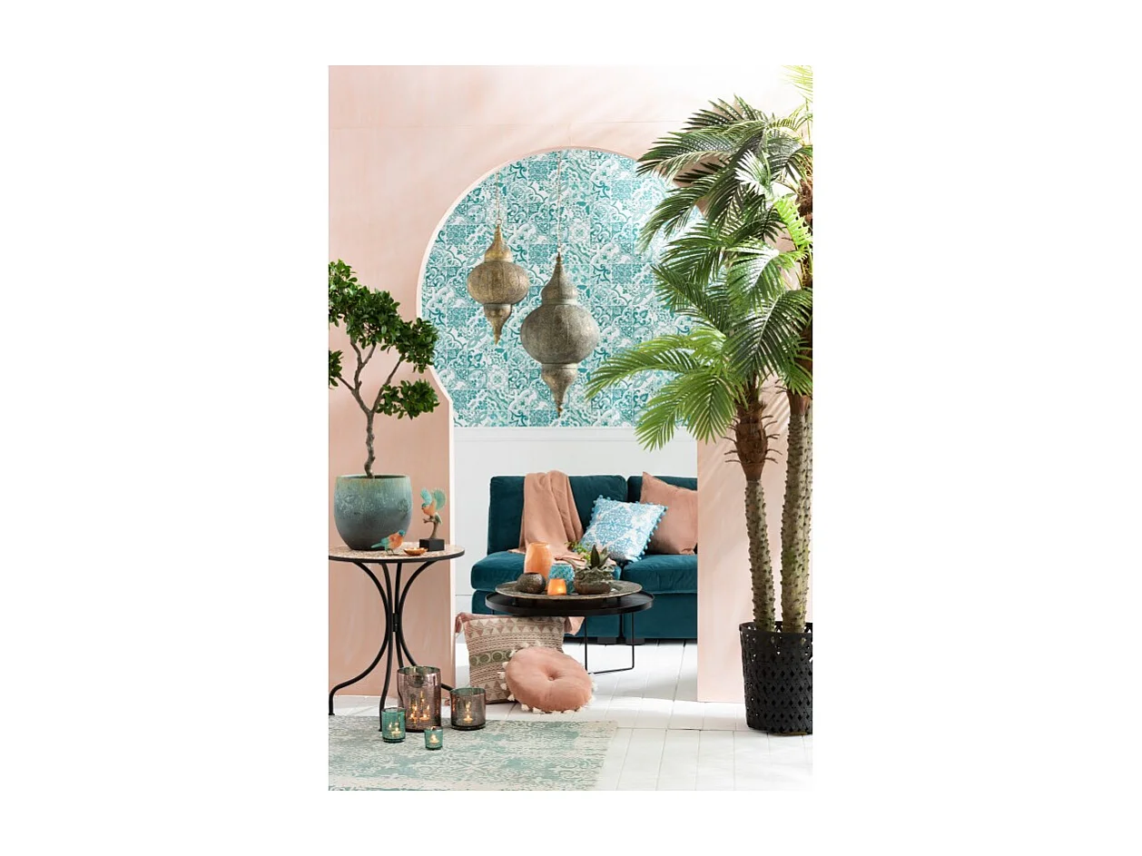 Plante Artificielle en Pot "3 Palmiers" 300cm Vert