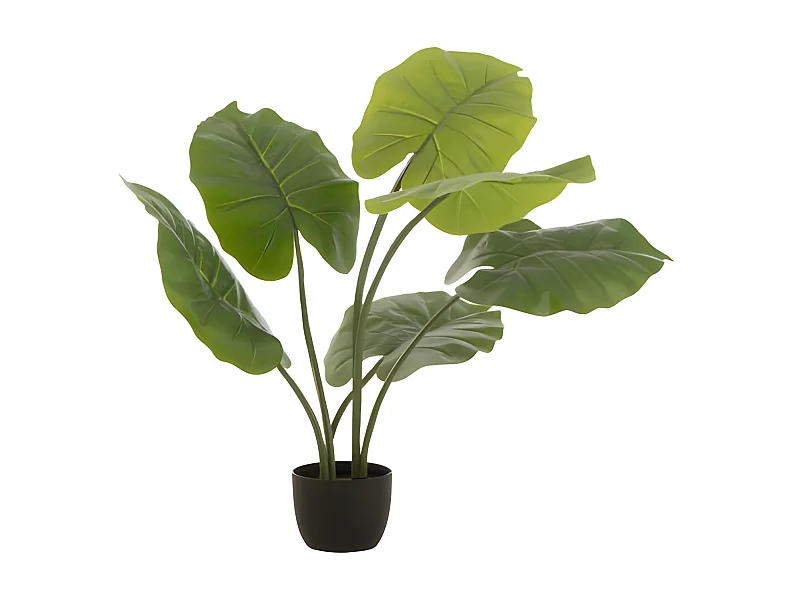 Plante Artificielle "Taro Sauvage" 78cm Vert