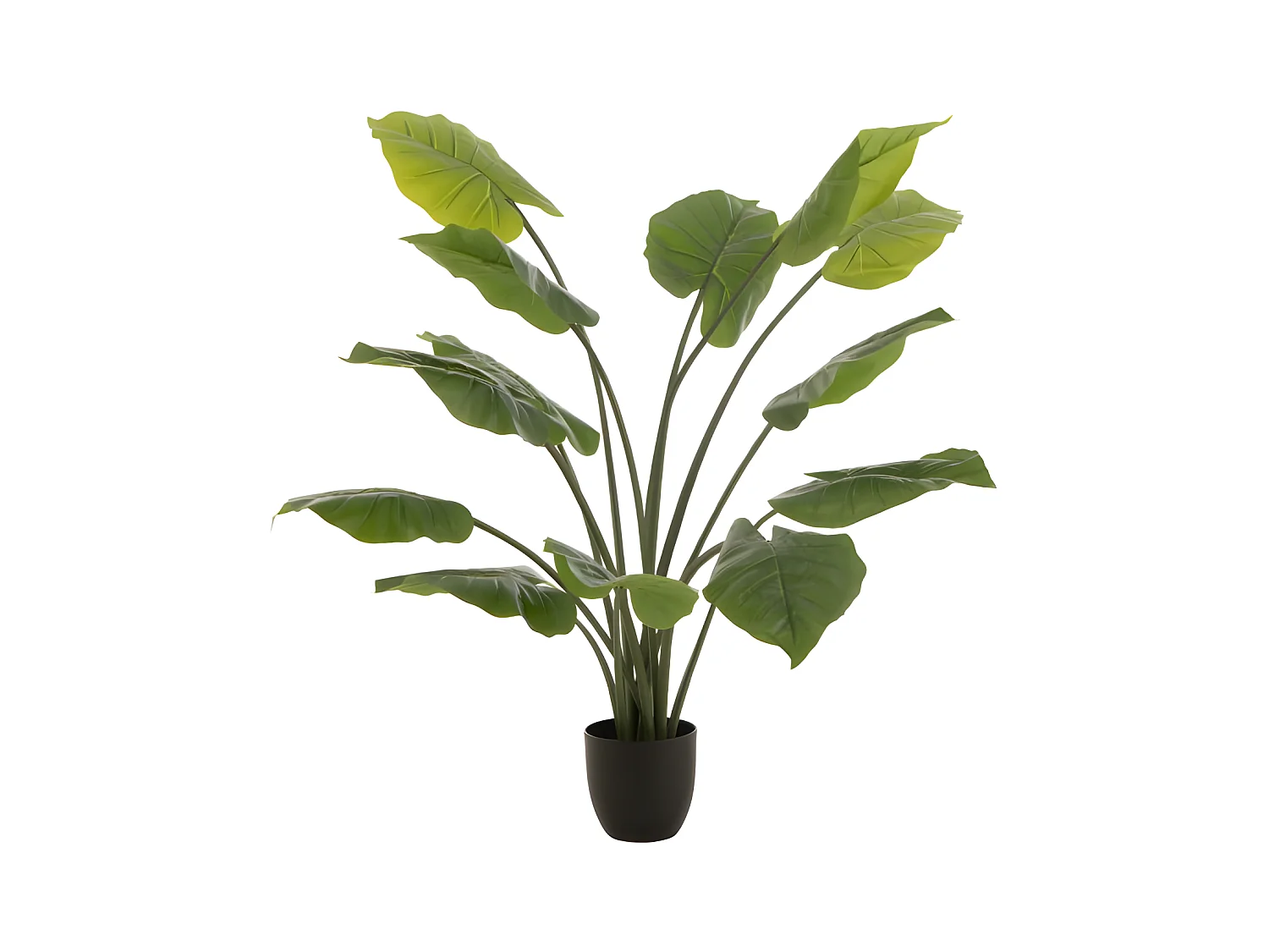 Plante Artificielle "Taro Sauvage" 123cm Vert