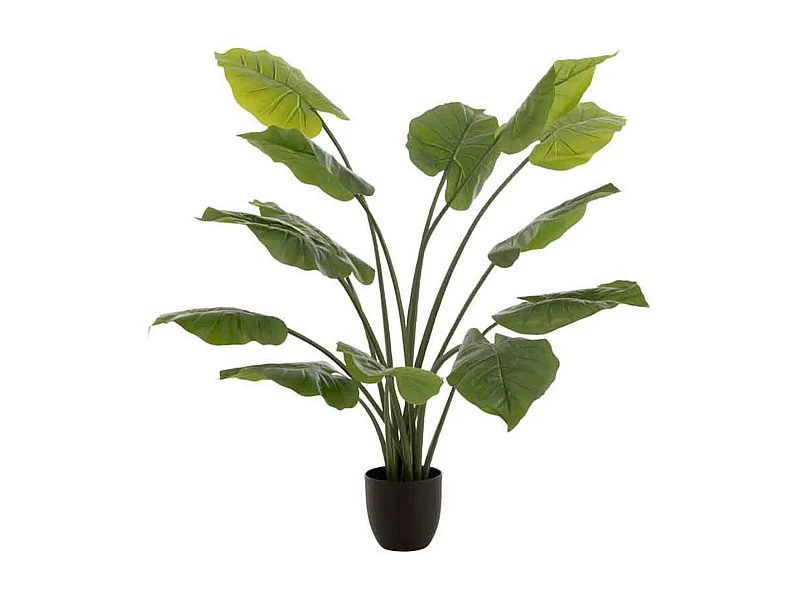 Plante Artificielle "Taro Sauvage" 123cm Vert