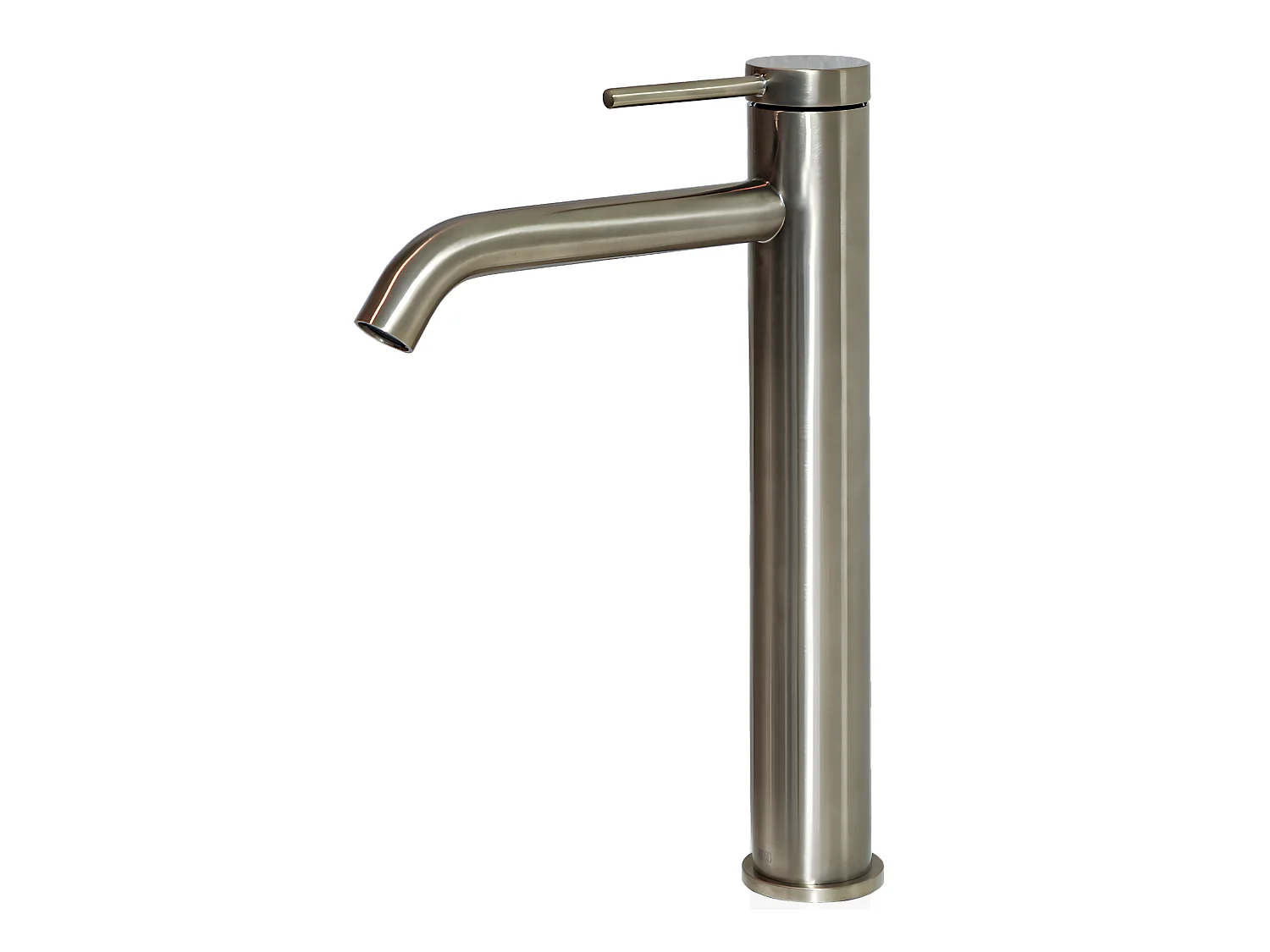 Grifo de lavabo alto Lollipop acero cepillado Essebagno